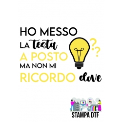 DTF - HO MESSO LA TESTA A POSTO